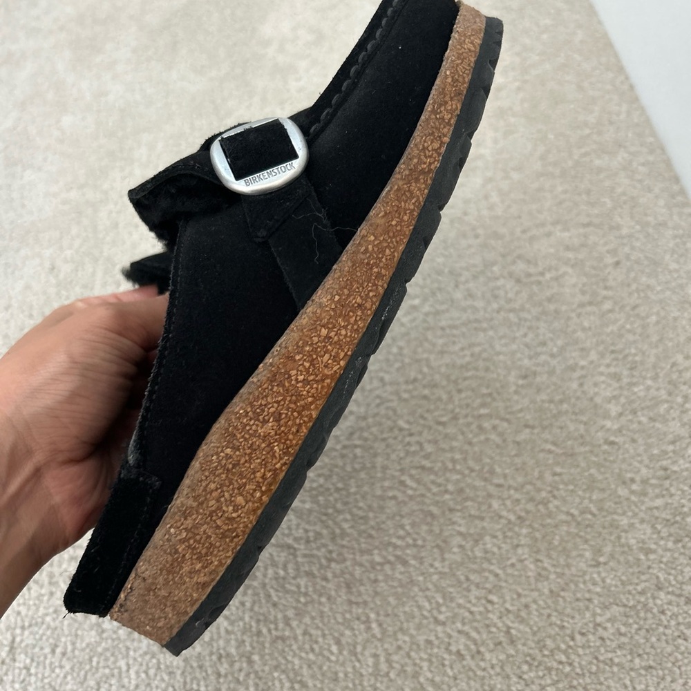 Birkenstock Black Suede Women's Shoes - Picture 6 of 9